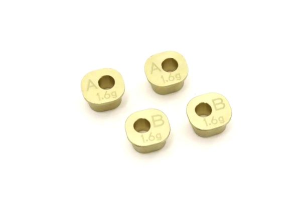 Brass Rear Hub Carrier Spacer set Inferno MP10