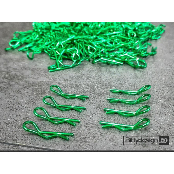 Bittydesign Body Clips Kit Stor skala 1/5 - 1/7 - 1/8, 8st - Grön