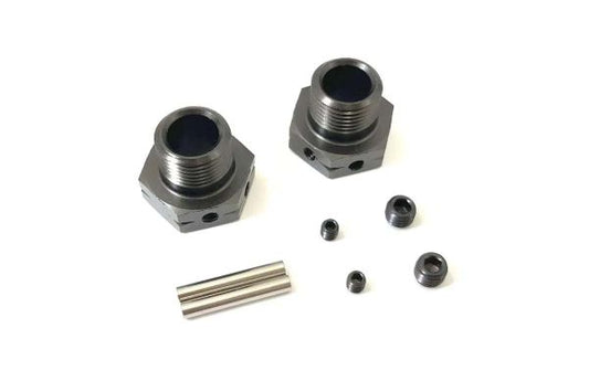 Wheel Hub Inferno MP9-MP10 Gun Metal (2) Wide